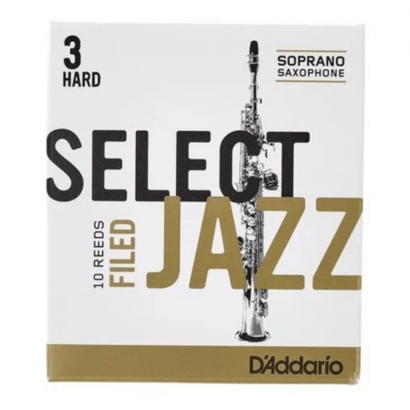 Palheta Rico Select Jazz Filed Sax Soprano 3 Hard - Valor Unitário