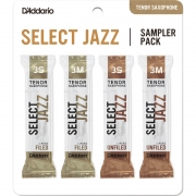 Palheta Rico Select Jazz Pack c 4  3S, 3M Filed 3s, 3m Unfiled