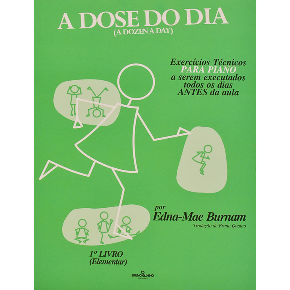 A Dose Do Dia Capa Verde Elementar Livro 1, Piano, Edna Mae Burnam