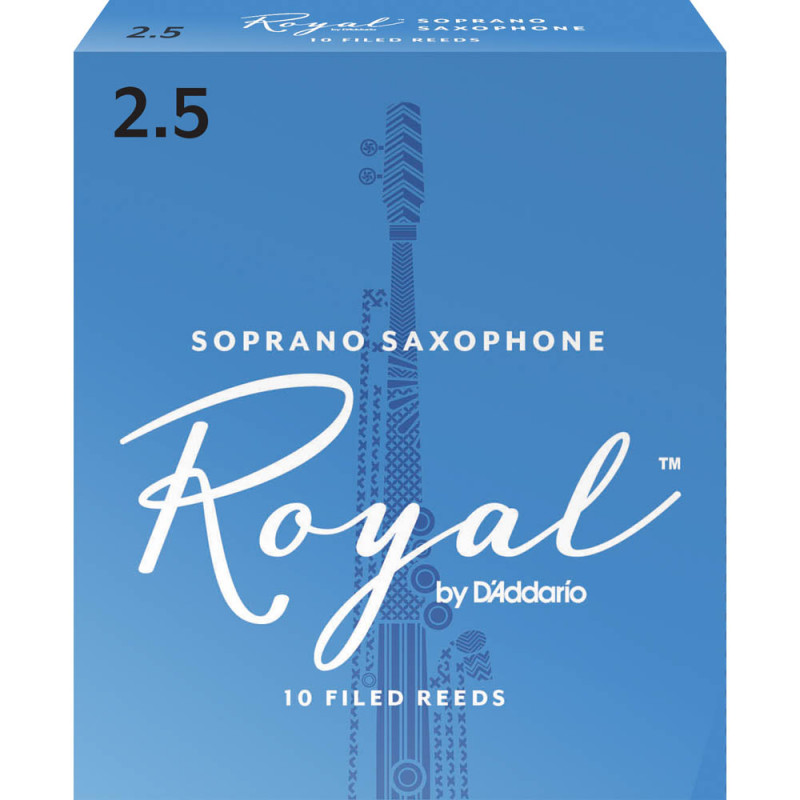 Palheta Rico Royal By D'addario Sax Soprano 2,5 - Valor Unitário
