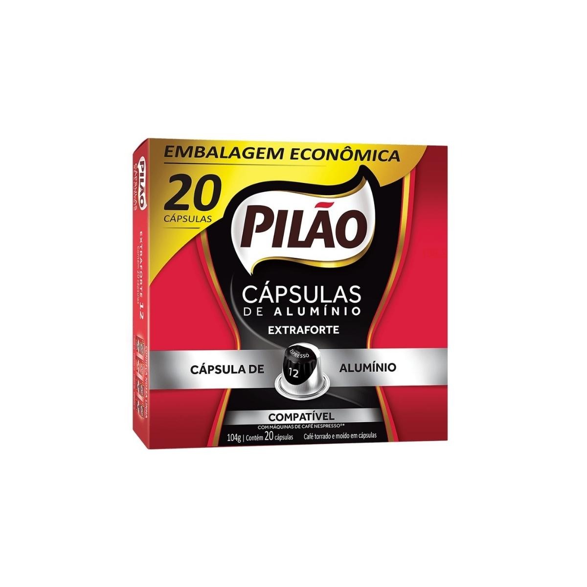 Capsula de Cafe Pilao Extraforte Espresso 12  20x52g