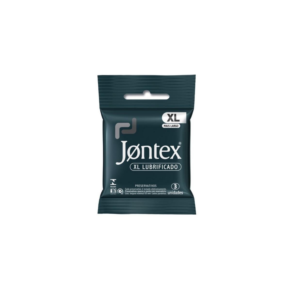 Preservativo Jontex XL Lubrificado Com 3un