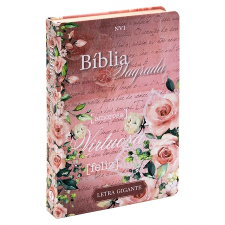 Bíblia Sagrada Mulher Virtuosa - Letra Gigante | Nvi |  Religião | Capa Dura Rosa