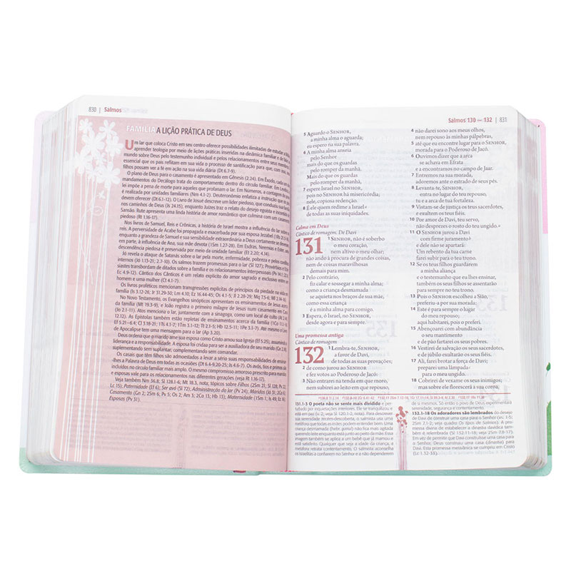 Bíblia Da Mulher | ARA | Couro Bonded | Rosa