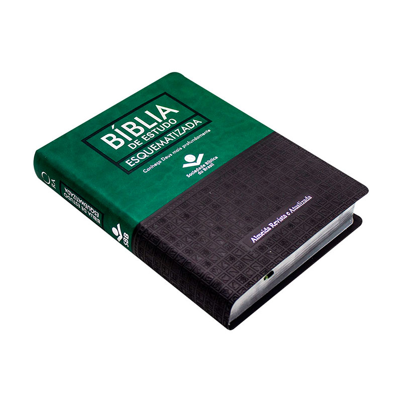 Bíblia De Estudo Esquematizada | ARA | Semiluxo | Verde