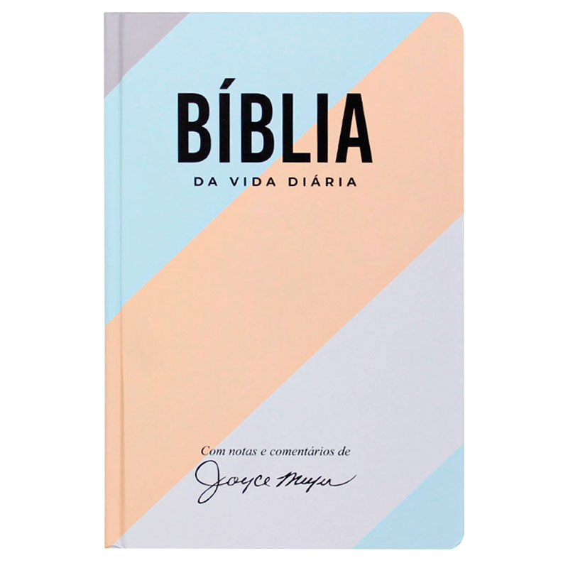 Bíblia de Estudo Joyce Meyer Reta | Nvi | Capa Dura | Colorida