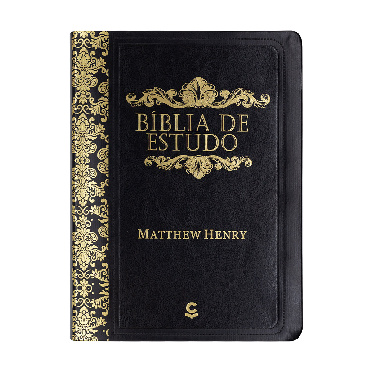 Bíblia de Estudo Matthew Henry - ARC - Capa PU Luxo Preta