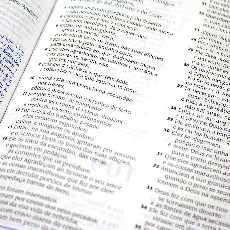 Bíblia De Estudo | NTHL | Capa Pu | Letra Normal | Azul