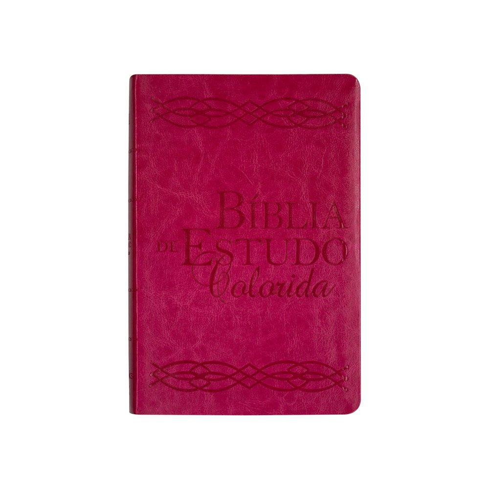 Bíblia Estudo Colorida | NVI | Capa Luxo | Letra Grande | Rosa