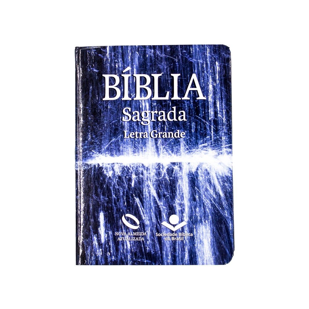 Bíblia Sagrada Água | NAA | Capa Semiflexível | Letra Grande | Azul