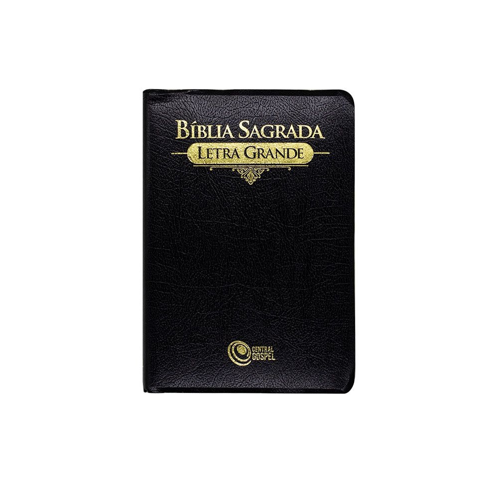 Bíblia Sagrada | ARC | Capa Corvetex | Letra Grande | Preta