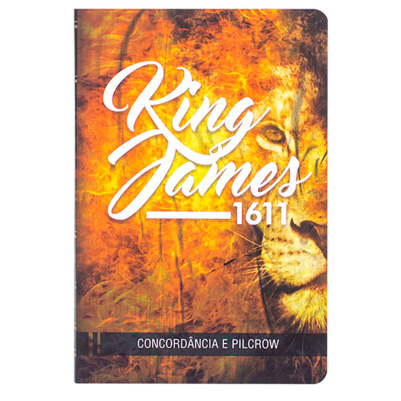 Bíblia Sagrada King James Leão - King James Fiel 1611 - Capa Soft Touch - Marrom