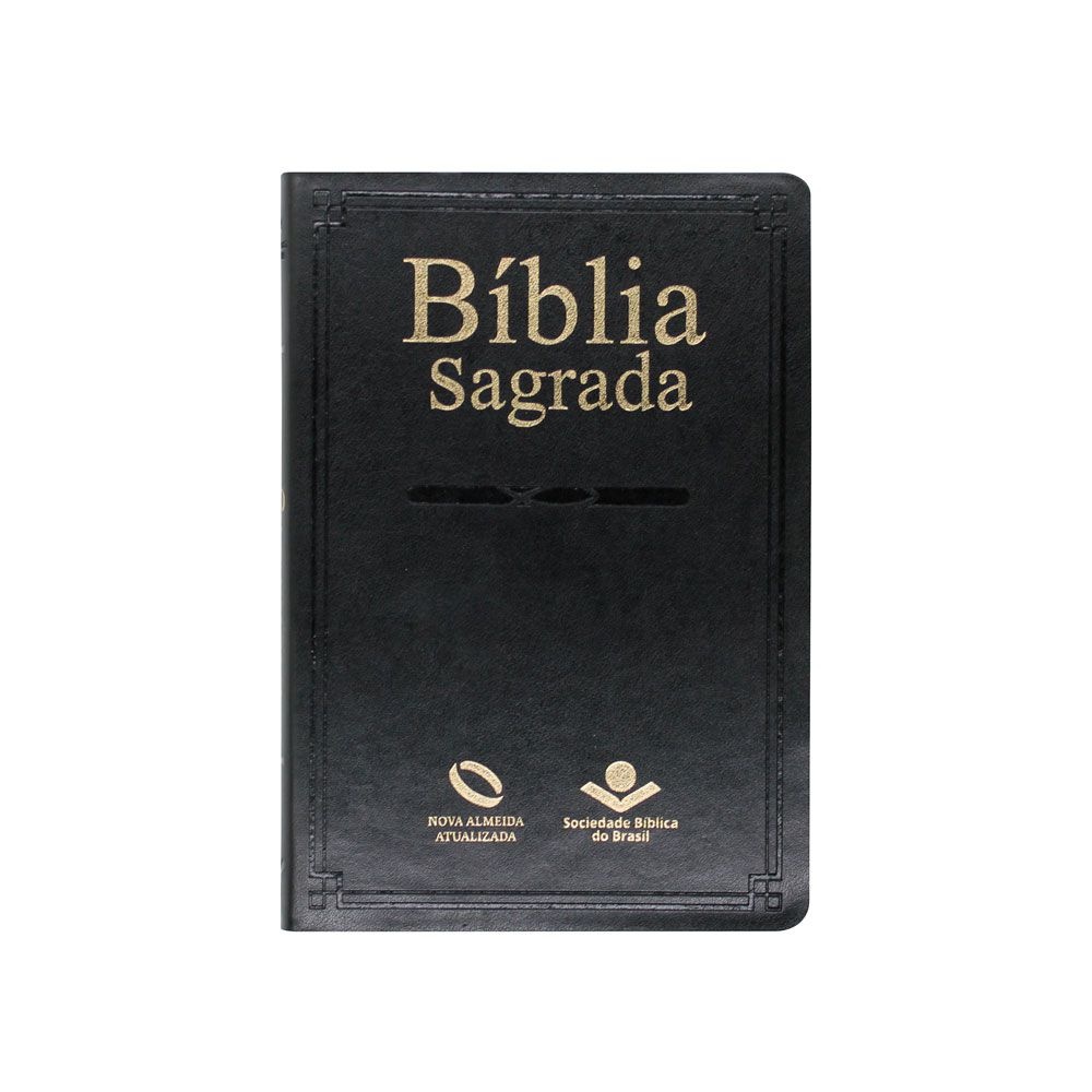 Bíblia Sagrada Slim| NAA | Capa Couro Sintético | Preta