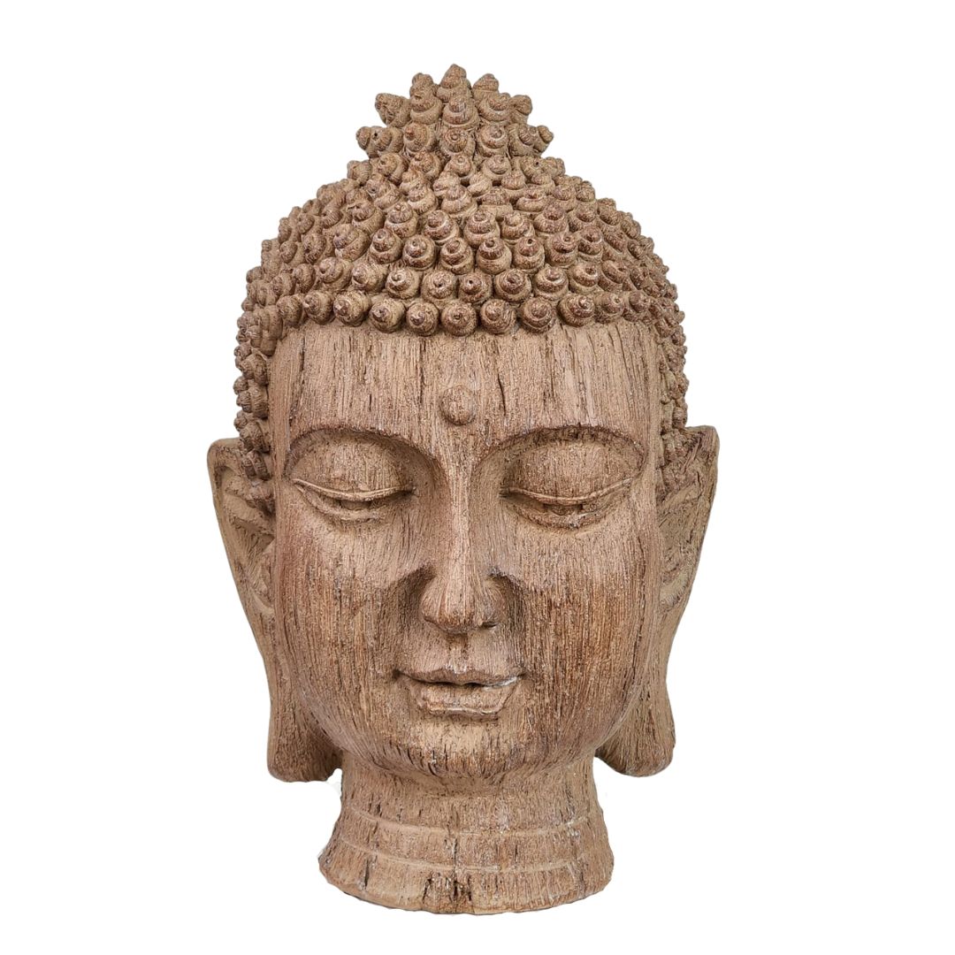 Escultura Decorativa Buda em Poliresina G 18 x 29 cm