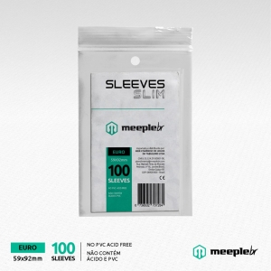 Sleeves MeepleBR SLIM - EURO (59 x 92 mm)