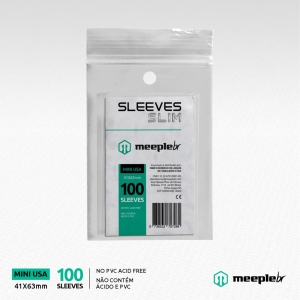 Sleeves MeepleBR SLIM - MINI USA (41 x 63mm)