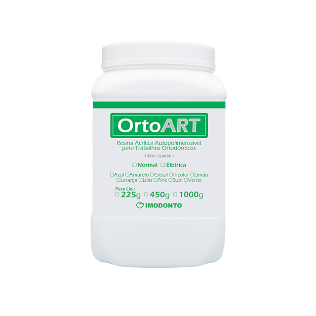 Resina Acrílica OrtoArt - Ortodontia - Cores Elétricas