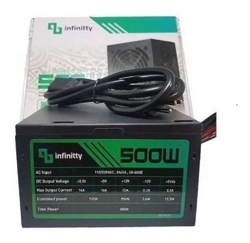 FONTE ATX 500W REAL INFINITTY FN500BR