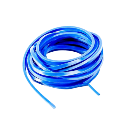 Perfil de Silicone Azul 3 x 3mm - Rolo 5m