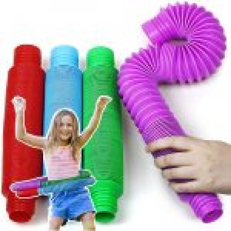 Fidget Toy Tubo Plástico Sifão Sensorial Grande