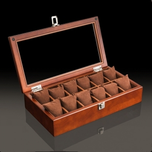 Caixa de Relógio de madeira - expositor / organizador / armazenamento