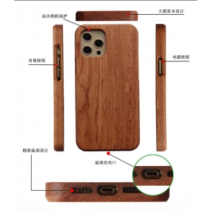 Capa de iPhone de madeira completa para o iPhone 13 11 12 pro max - Capa Luxo dura com encaixe duplo