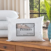 Travesseiro Premium 70cm x 50cm Com Fibra de Silicone - Branco
