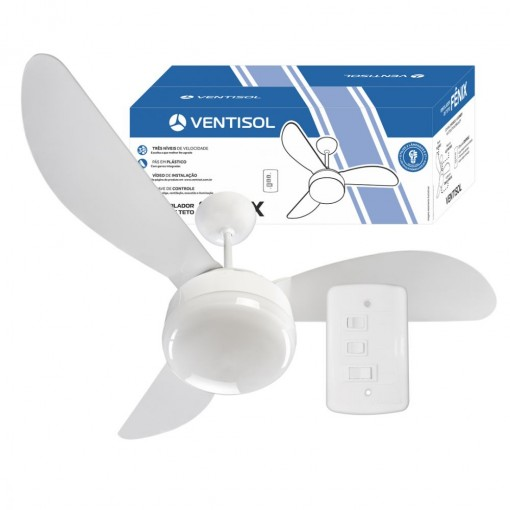 Ventilador de Teto Ventisol Fenix Branco - 220V