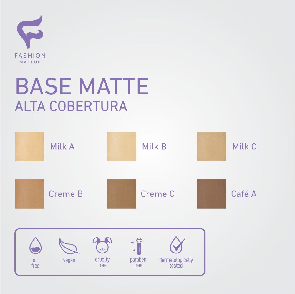 Base Matte Alta Cobertura - CREME C