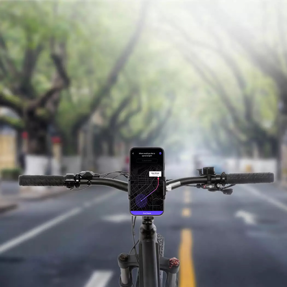 Suporte universal GPS/Celular para Moto/Bike em Alumínio Suporte Mania ajustável