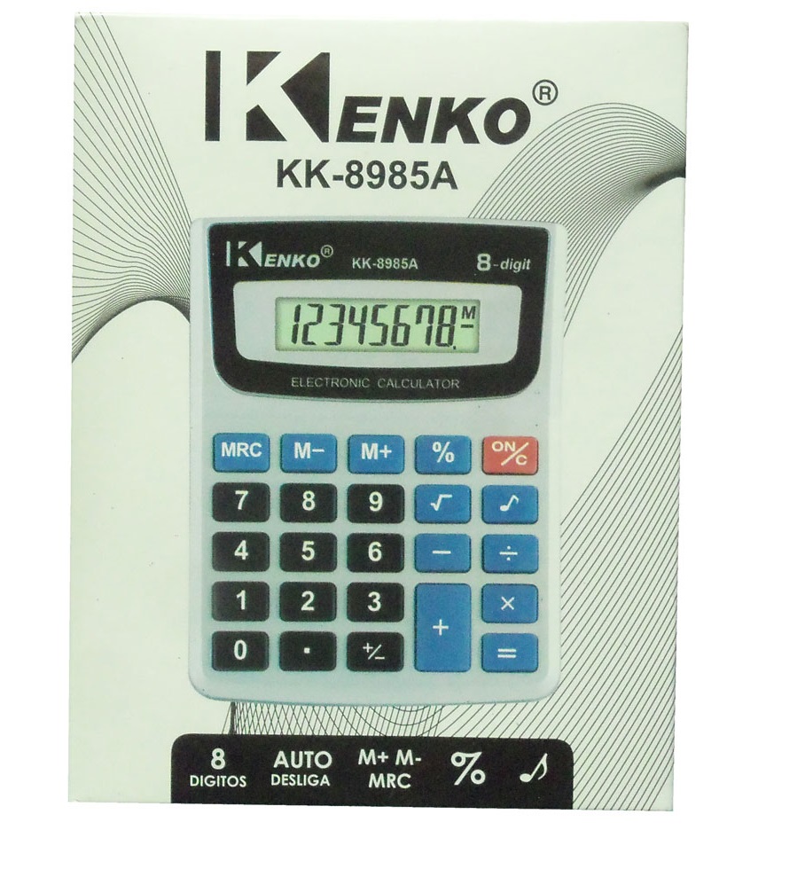calculadora de balcão Kenko 8 digitos mod kk-8985