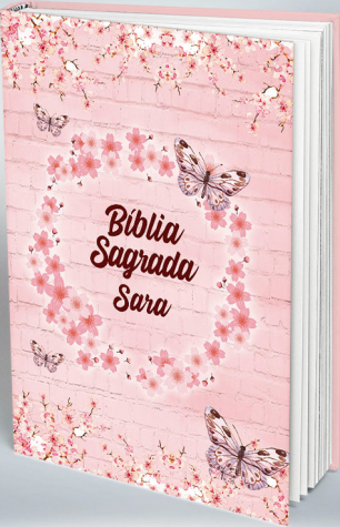 Bíblia Personalizada Com Nome | Sakura | Frete Grátis