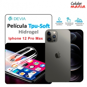 Película Hidrogel Iphone 12 Pro Max - Tpu Soft Devia - Foto 0