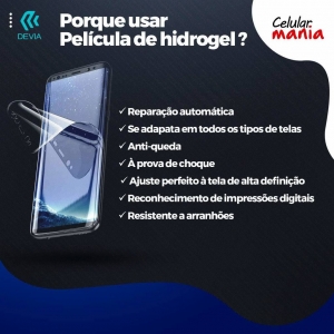 Película Hidrogel Iphone SE 2geração - Tpu Soft Devia - Foto 3