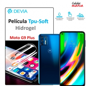 Película Hidrogel Motorola G9 Plus - Tpu Soft Devia - Foto 0