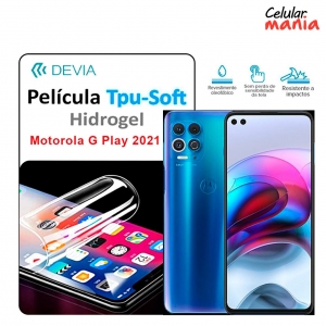 Pelicula Hidrogel Motorola G Play 2021 - Tpu Soft Devia - Foto 0