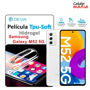 Película Hidrogel Samsung M52 5G - Tpu Soft Devia - Foto 0