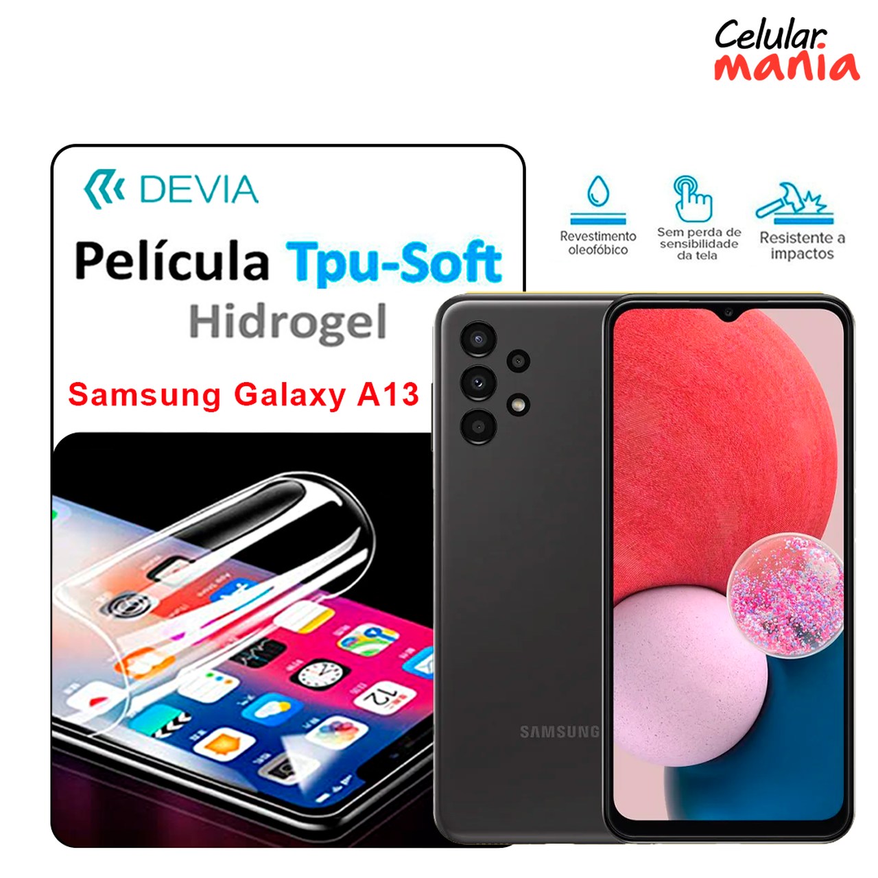 Pelicula Hidrogel Samsung Galaxy A13 - Tpu Soft Devia - Foto 0