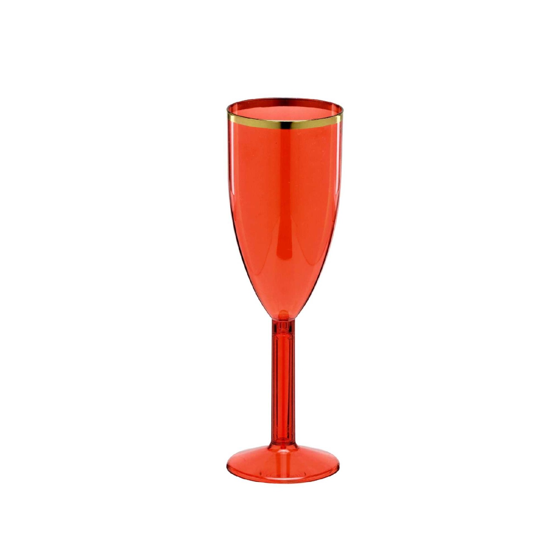 Taça de Champagne Decorada Luxo Ouro - 24 unidades