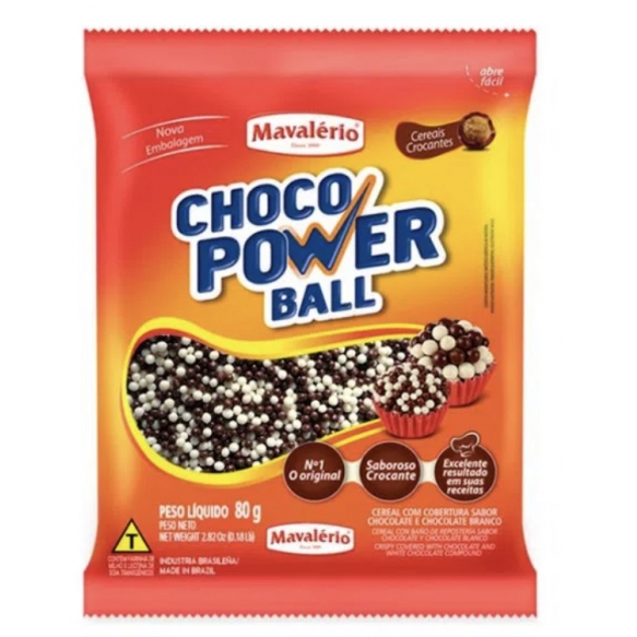 Choco Power Ball Micro PR/Branco 80g - Foto 0