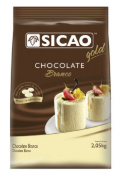 CHOCOLATE SICAO GOTAS BRANCO 2.05KG - Foto 0