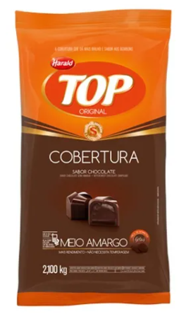 COBERTURA GOTAS TOP MEIO AMARGO 2.1KG - Foto 0
