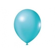 Balão Látex Redondo nº 09- azul claro- Santa Clara
