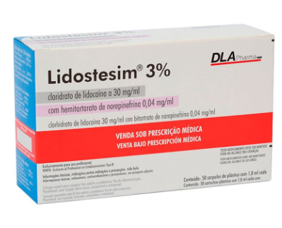 ANESTESICO LIDOCAINA LIDOSTESIM 3% - CX 50TUB 1 50 000 - DLA