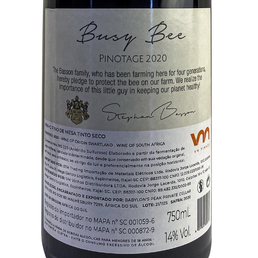 Busy Bee Pinotage - Vinerize