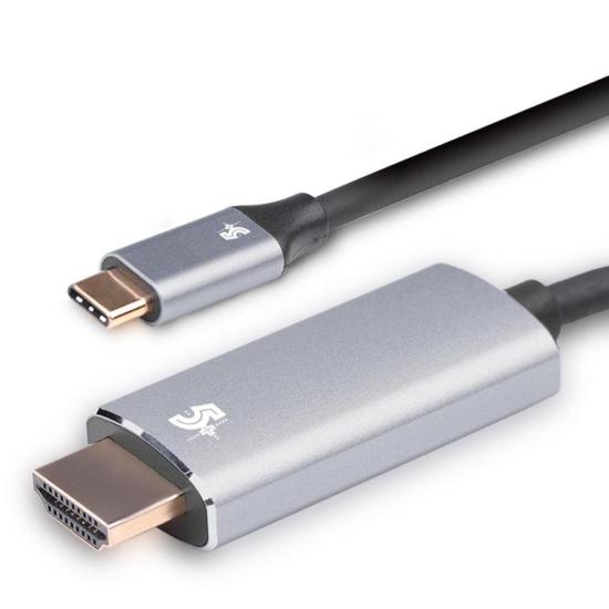 Cabo Adaptador USB-C Para HDMI 4k 60hz 1.8m 5+