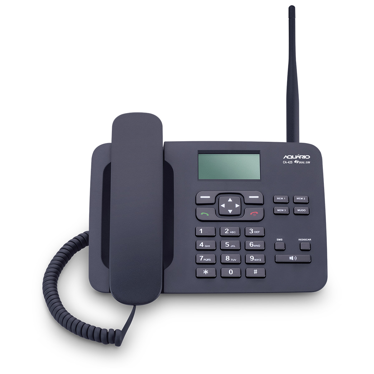 Telefone Celular Rural Fixo De Mesa Quadriband 850/900/1800/1900 Mhz  Dual Chip Ca-42s