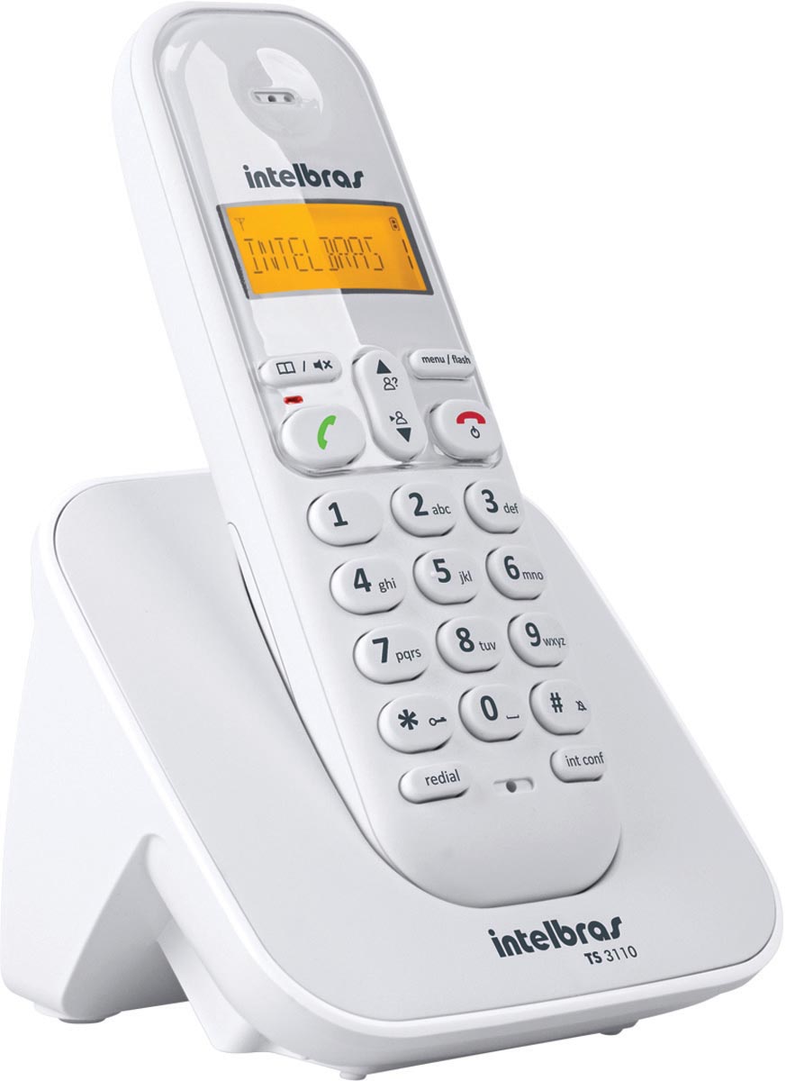 Telefone Sem Fio C/ Identificador De Chamadas Ts 3110 Branco 4123010