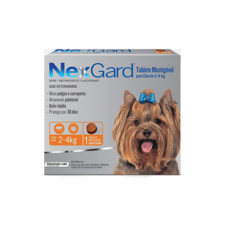 Nexgard Comprimido Para Cães de 2 a 4Kg - 1 Comprimido