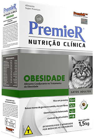 Ração Premier Nutrição Clínica Gatos Adultos Obesidade - 1,5Kg